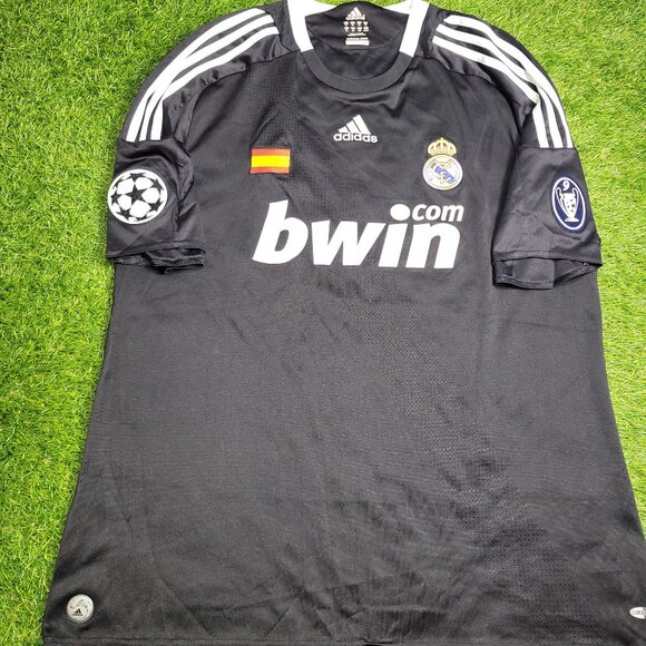 Sneijder Real Madrid 2008 2009 UEFA Third Soccer Jersey Shirt XL SKU# 685420 - Picture 2 of 9